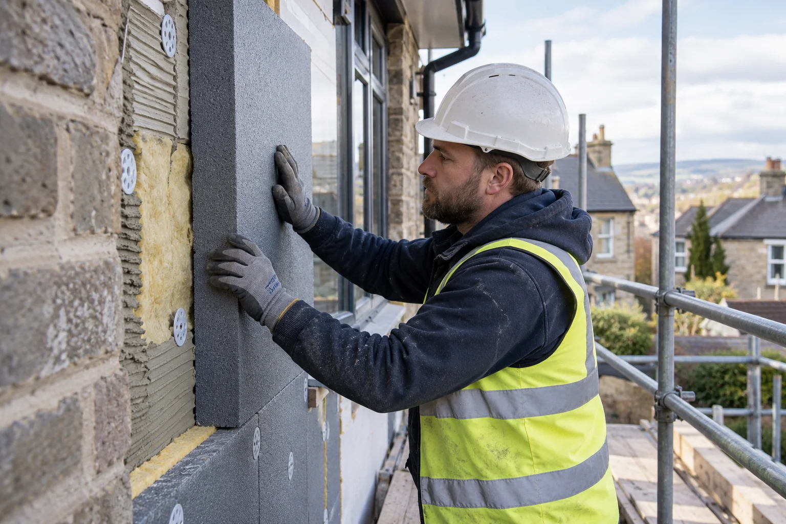 External wall insulation illustration