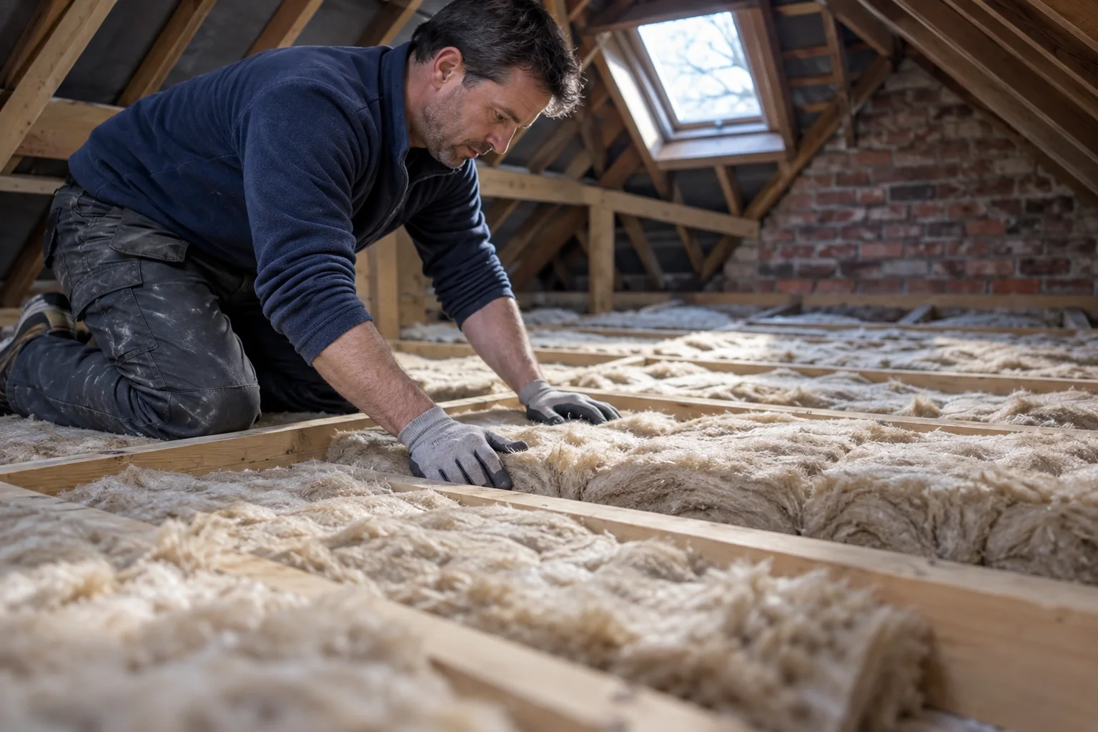 Loft insulation illustration