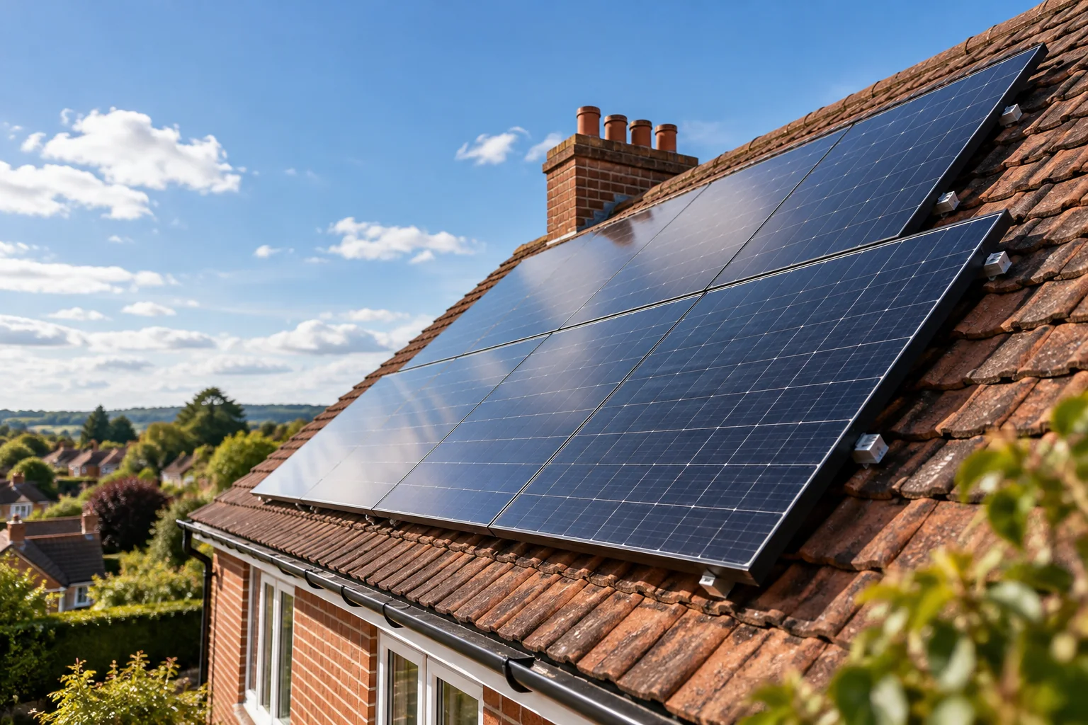 Solar panels illustration